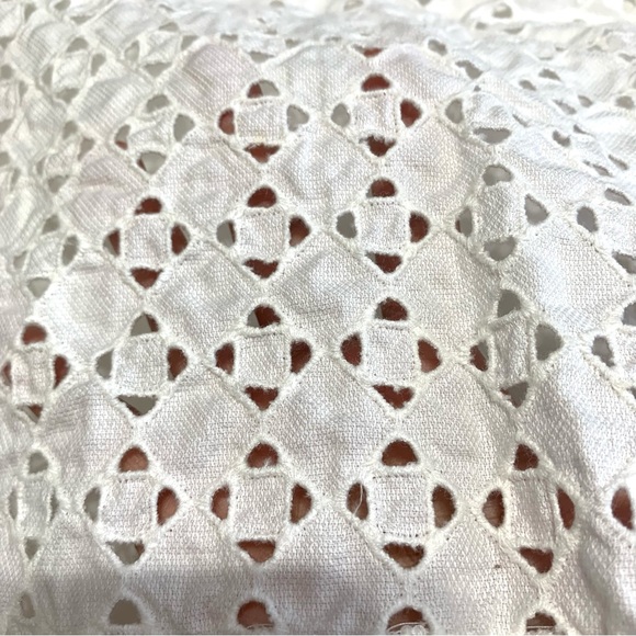 Club Monaco White Cut Out A Line Front Pleat Lined Skirt Size 2 - Picture 3 of 9